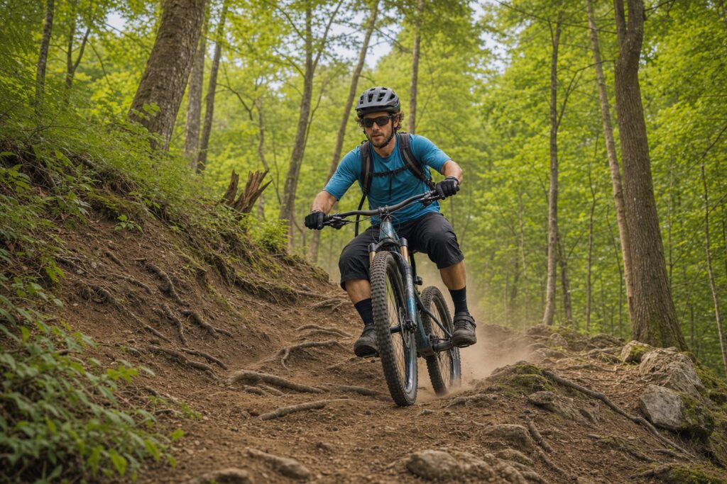 Richtig bremsen im Bikepark: Technik für steile Abfahrten